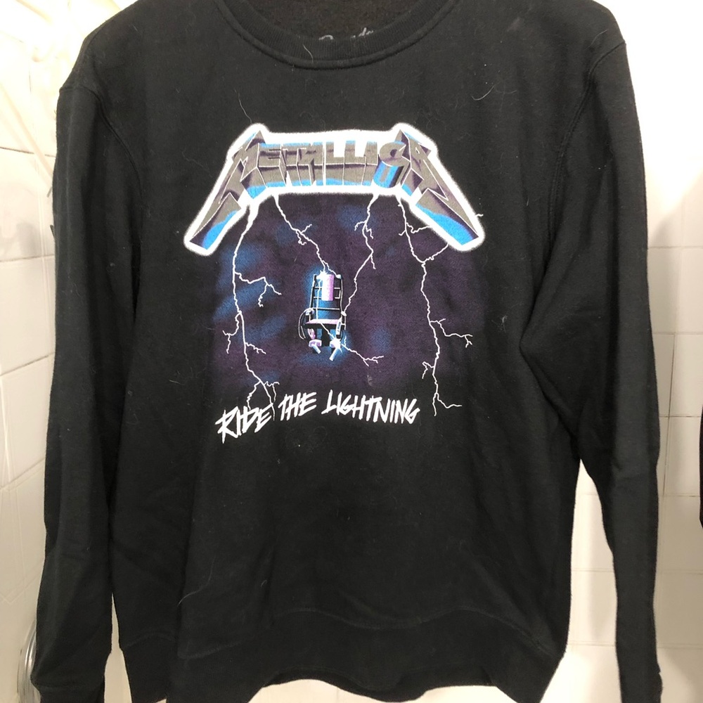 Bravado Metallica Black Crewneck Sweatshirt